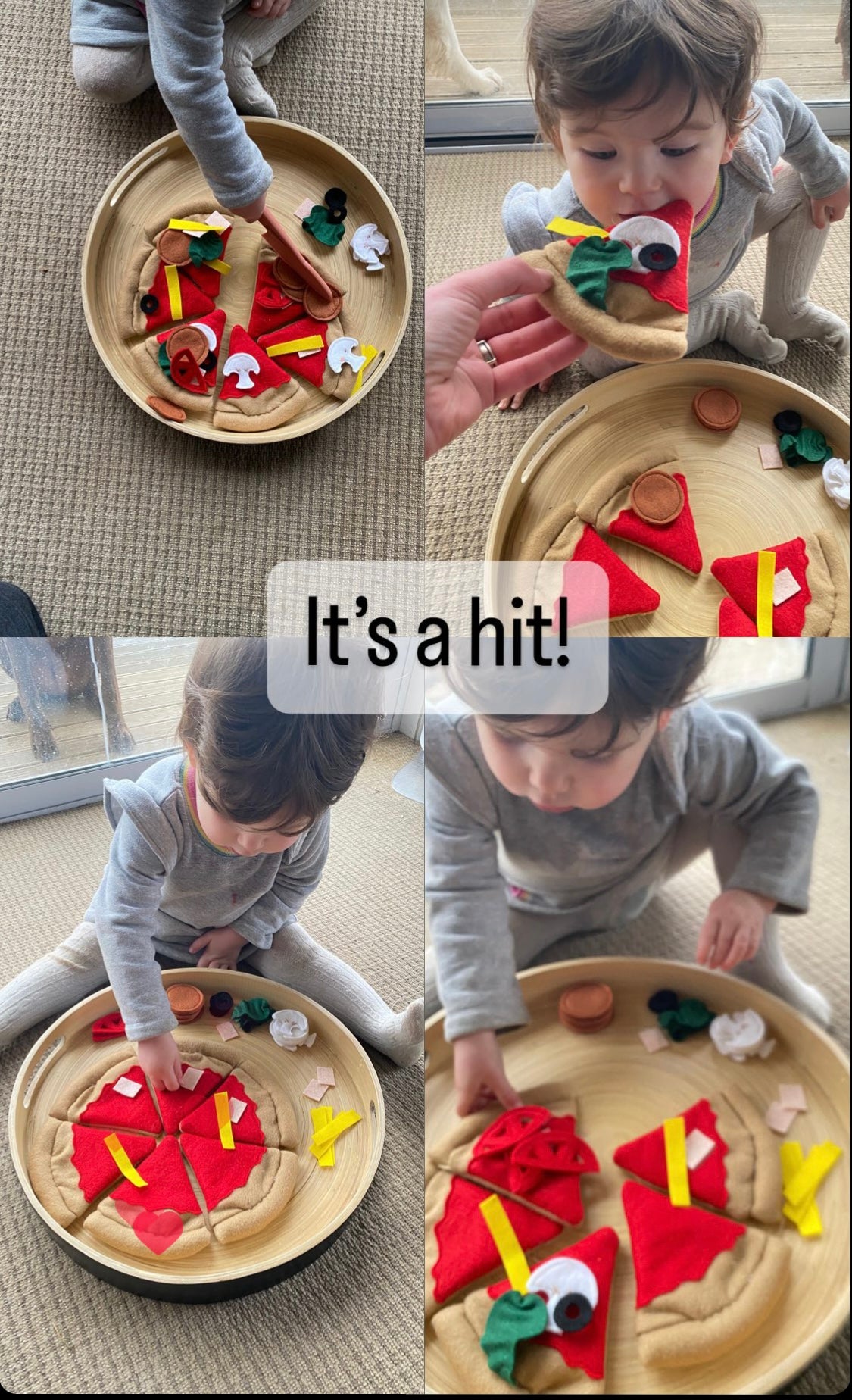 Felt Pizza - toddler play