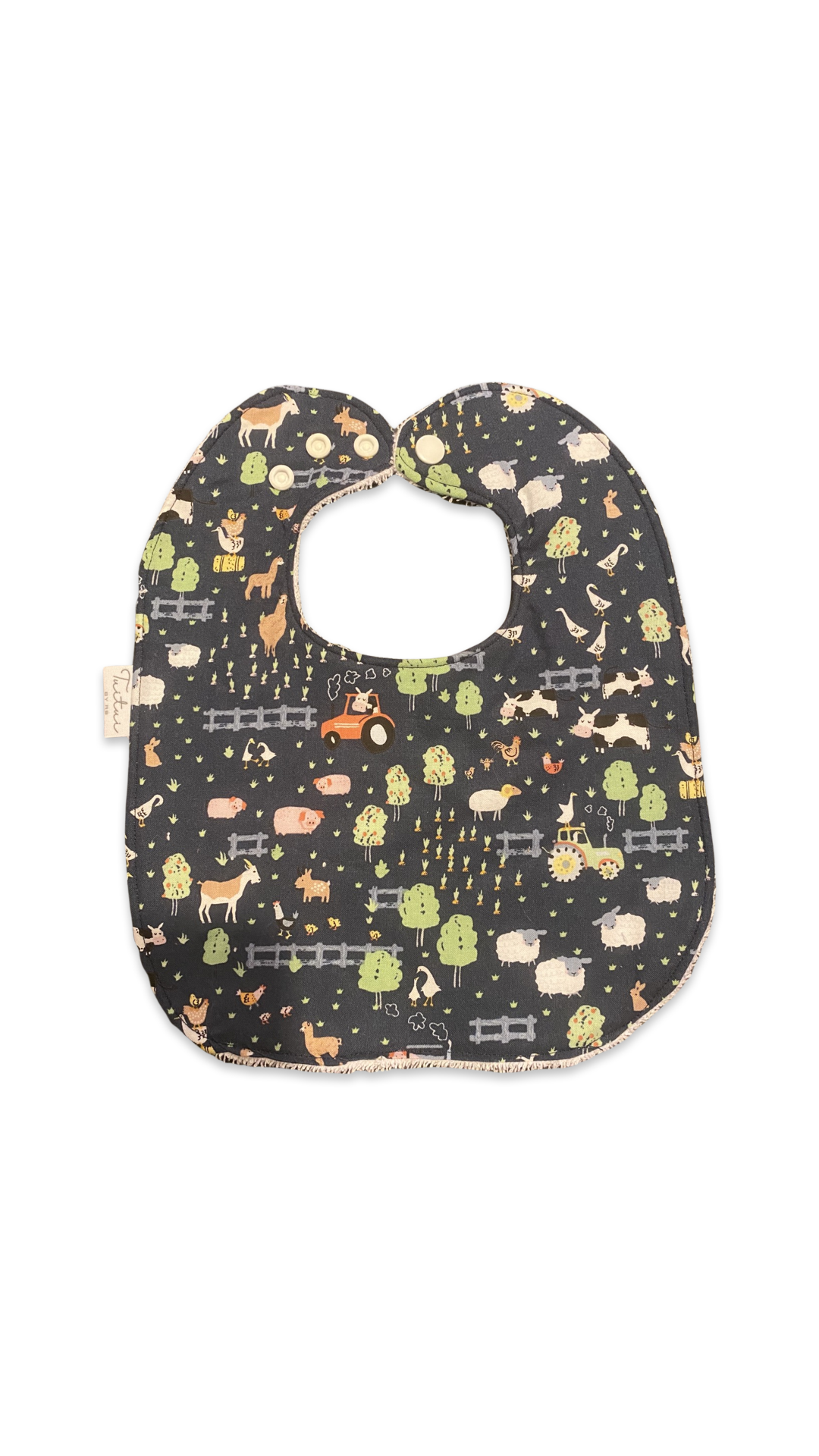 Farm animals feeder bib