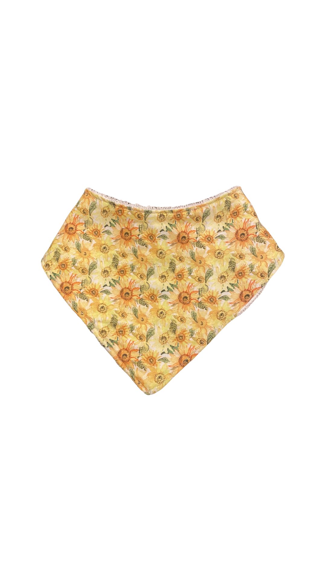 Sunflower bandana bib