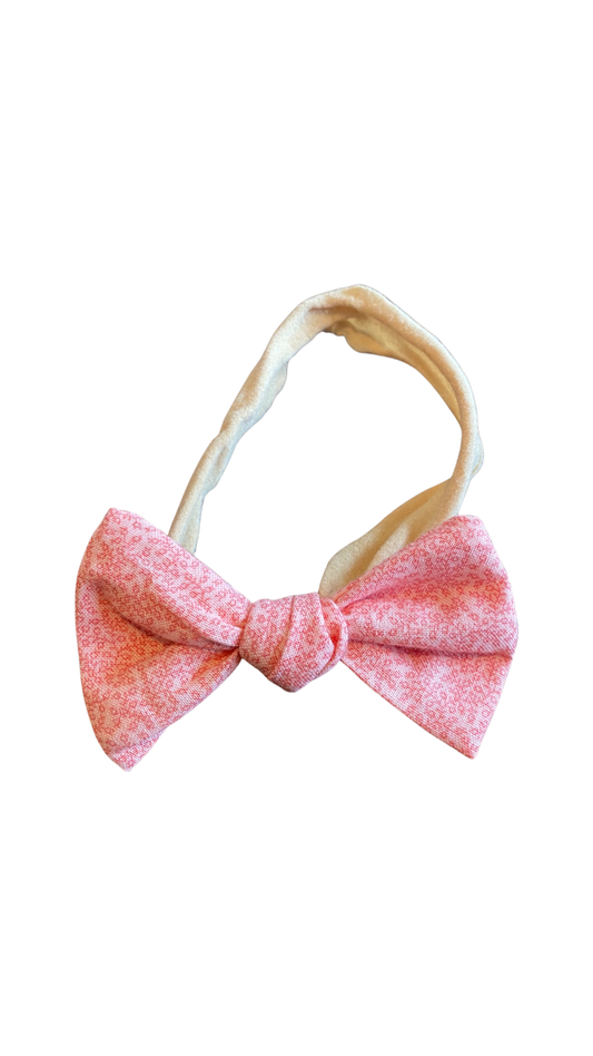 Head Bow - pink floral