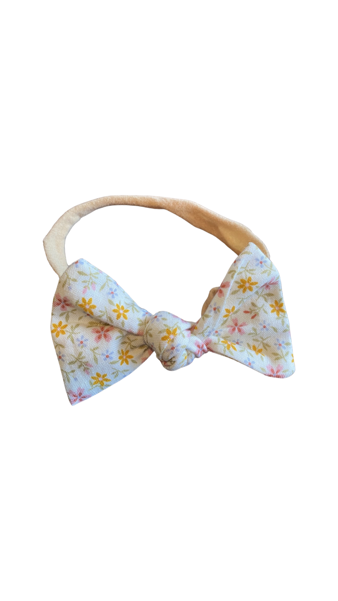 Head Bow - cream floral