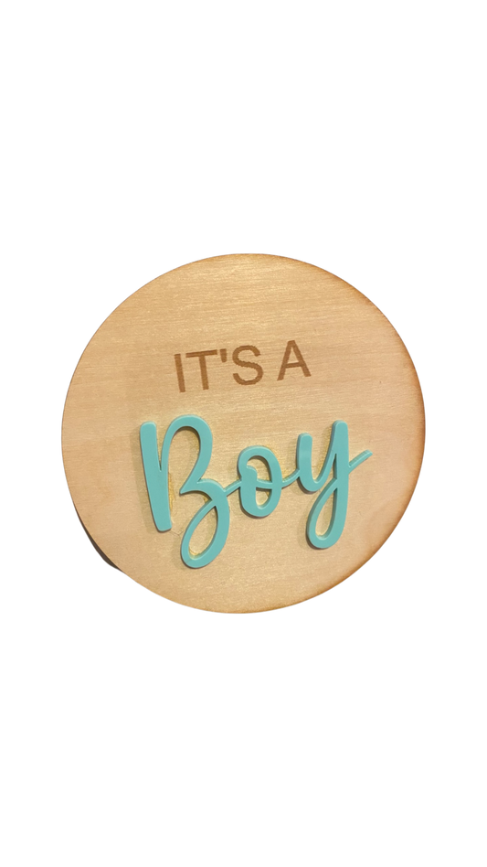 Announcement disc it’s a boy