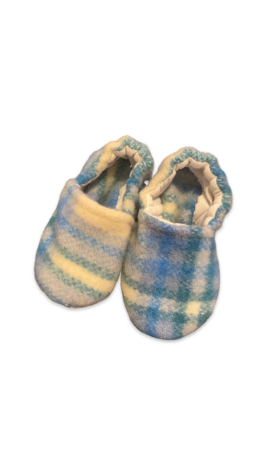 Woollen Booties - Blue