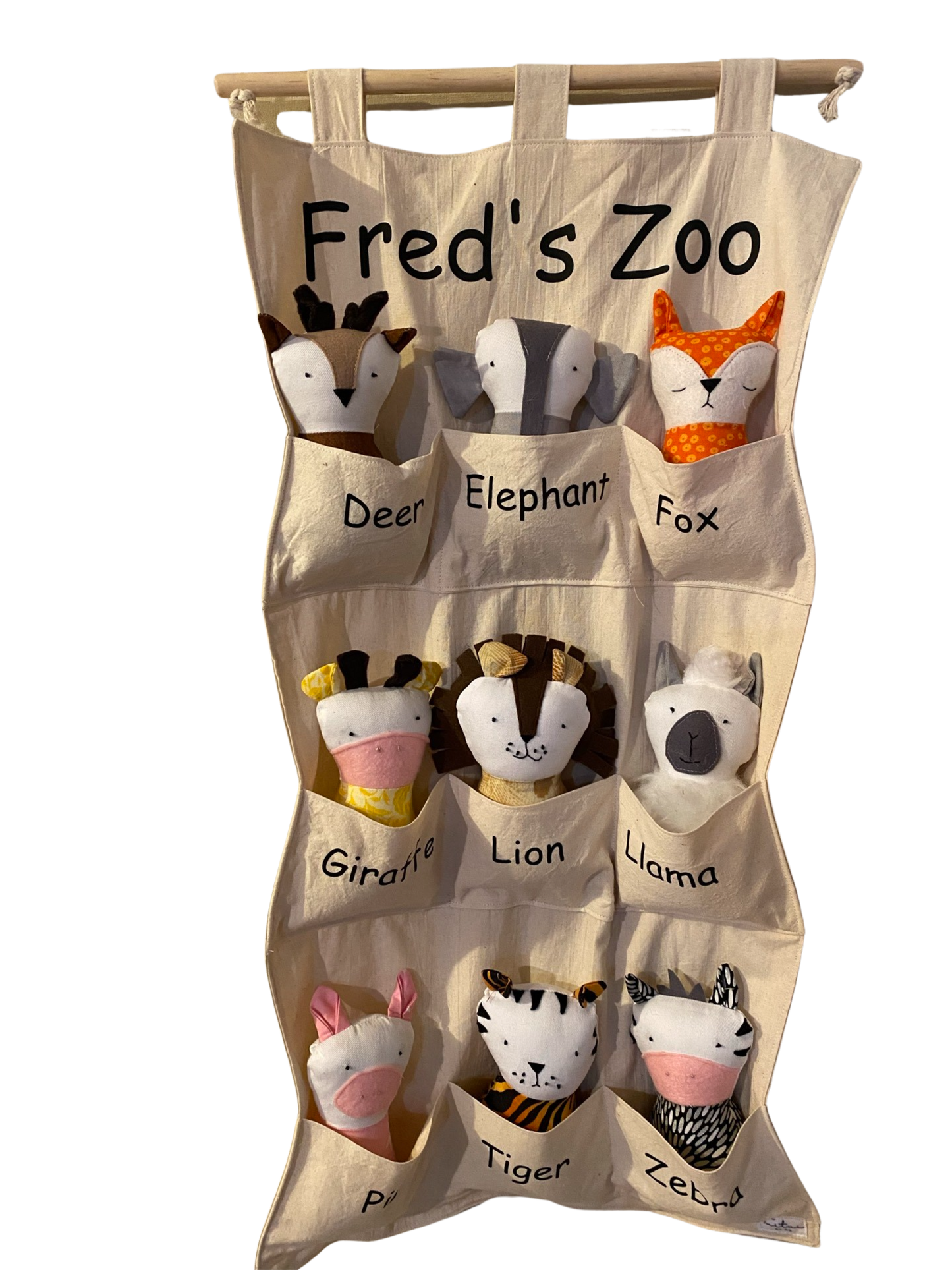 Personalised Zoo wall hanging