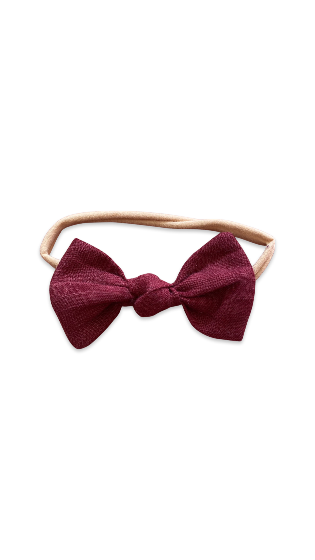 Head Bow - Marron Linen